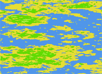 Tilemap created with Gaussian Distribution of Random Numbers and Gaussian Blur